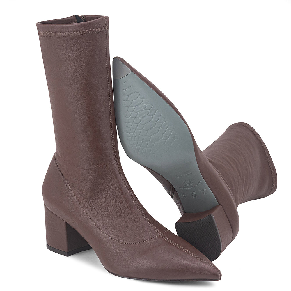 Bota Clash Pelica Stretch Cognac - Cavage