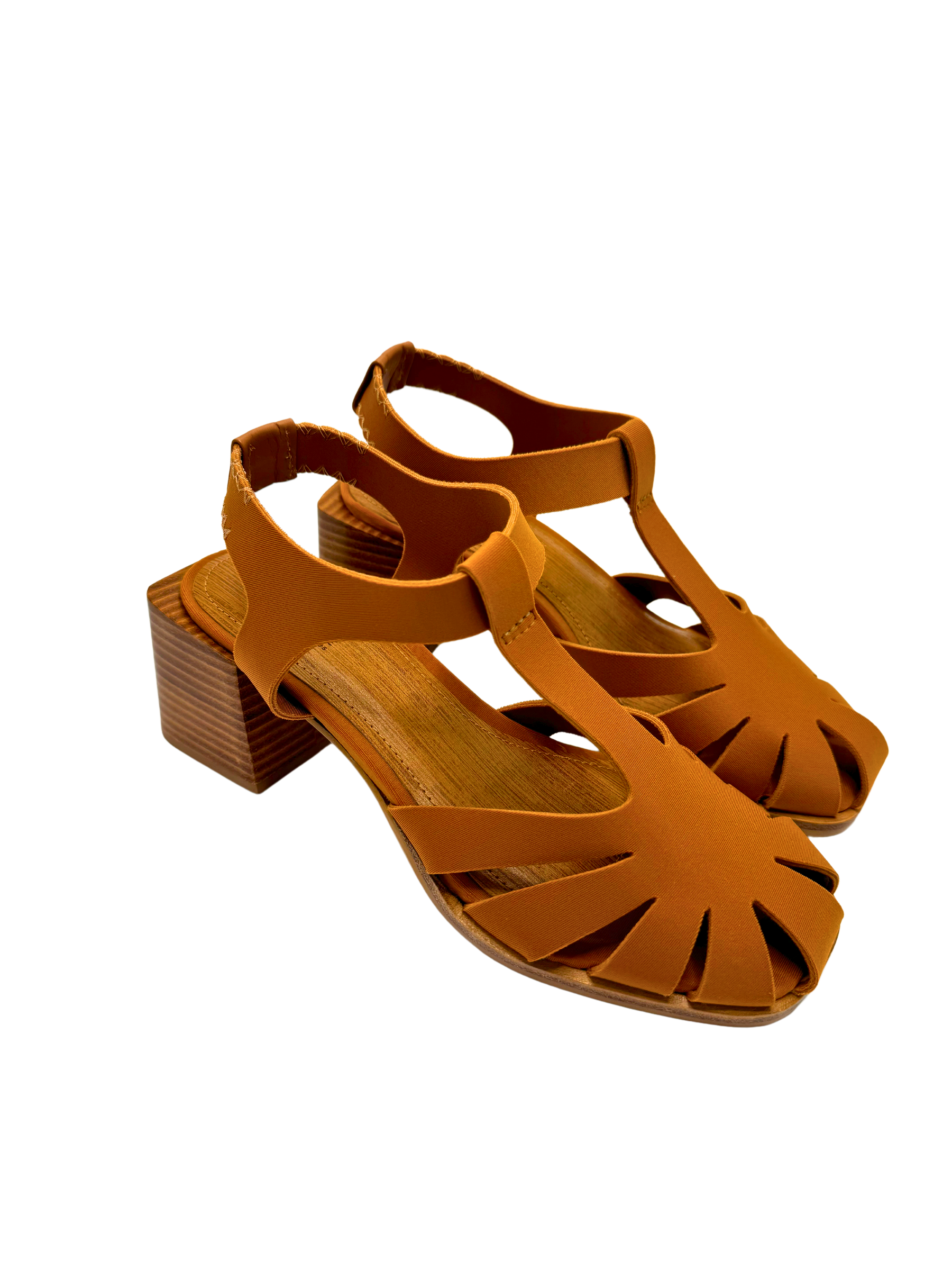 Sandália Neoprene Caramelo - Claudia Albuquerque Shoes
