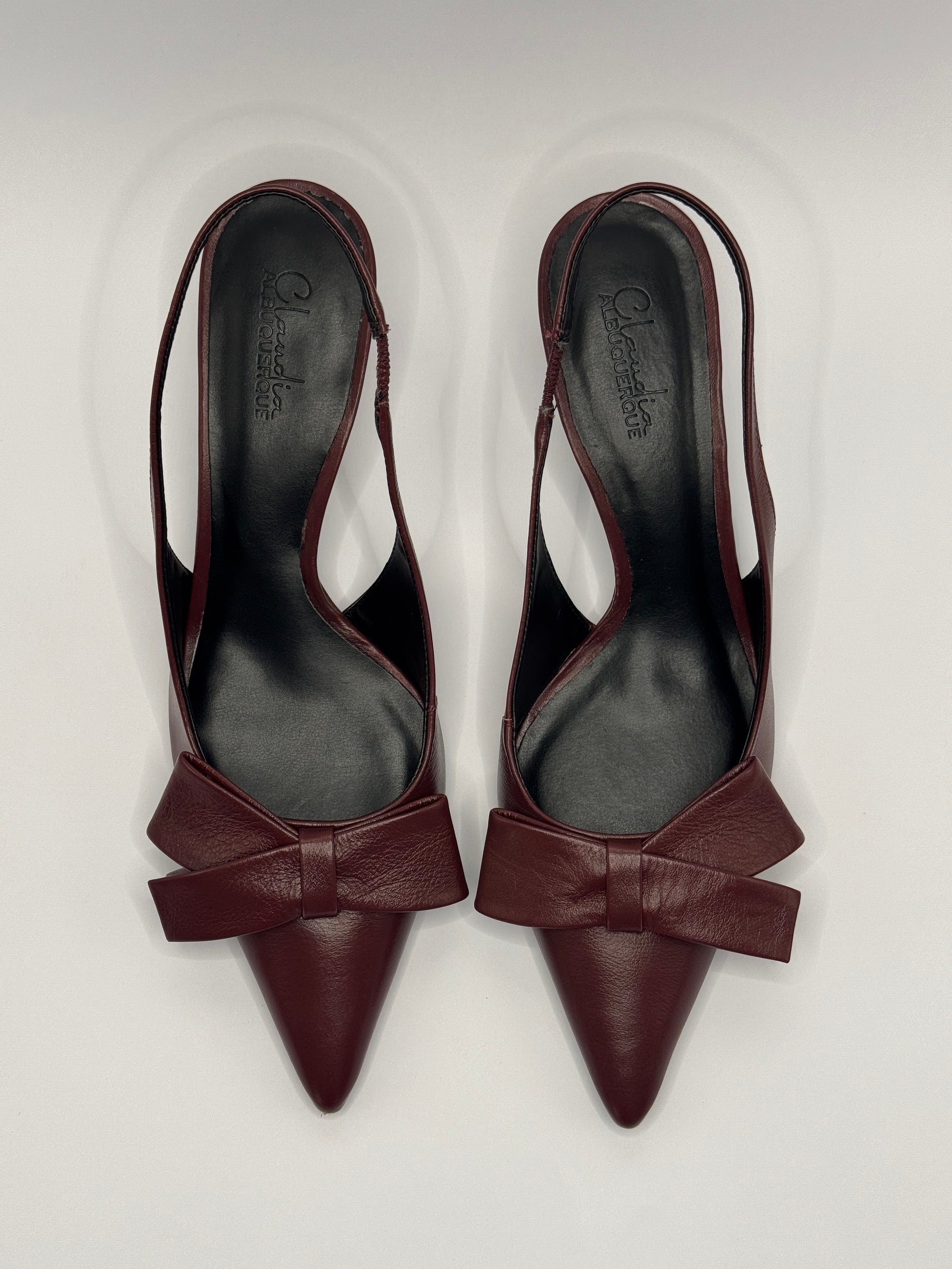 Scarpin Laço Merlot - Claudia Albuquerque Shoes