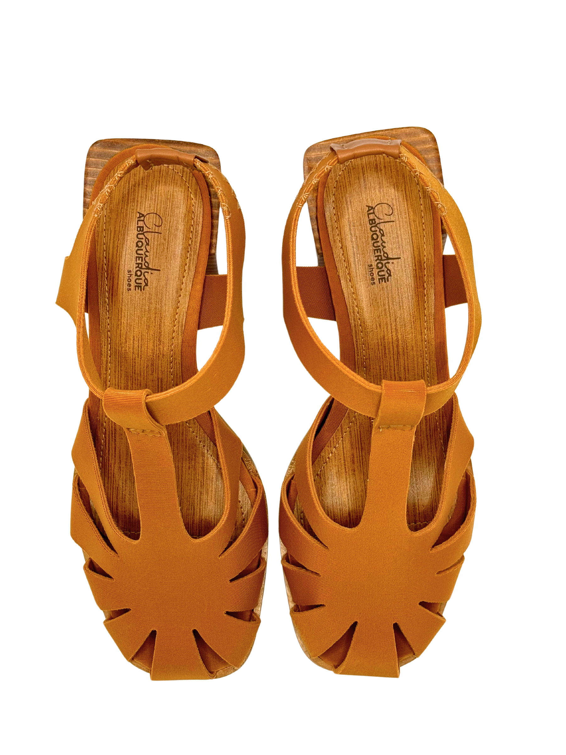 Sandália Neoprene Caramelo - Claudia Albuquerque Shoes