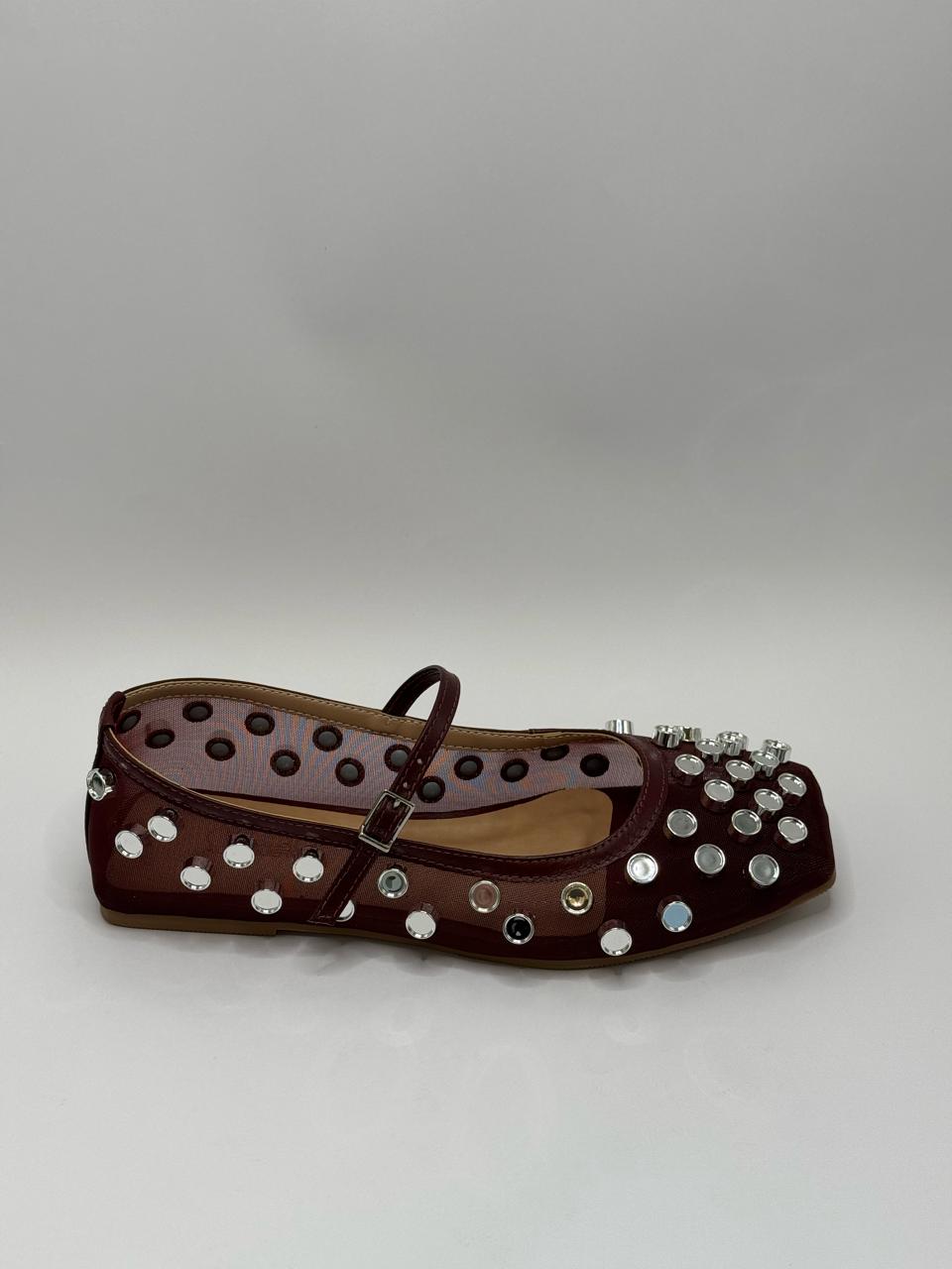 Sapatilha Manoela Merlot - Claudia Albuquerque Shoes