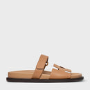 Flat Papete Square Couro Marrom Cookie - Carrano