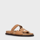 Flat Papete Square Couro Marrom Cookie - Carrano