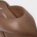 Flat Papete Thong Couro Marrom Mocha - Carrano