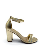 Sandália Gisele Dourada - Claudia Albuquerque Shoes