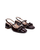 Mary Jane Olívia Couro Verniz Show Red Toast - Guilhermina