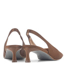 Slingback Gareli Cetim Marrom - Cavage