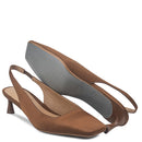 Slingback Gareli Cetim Marrom - Cavage