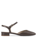 Sandália Bico Fechado Nikka Verniz Capuccino - Cavage