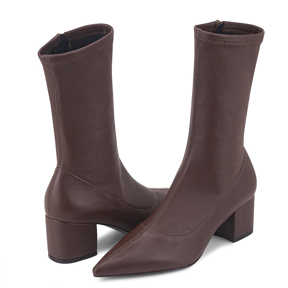 Bota Clash Pelica Stretch Cognac - Cavage