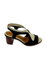 Sandália Neoprene Preto & Cinza - Claudia Albuquerque Shoes