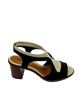 Sandália Neoprene Preto & Cinza - Claudia Albuquerque Shoes