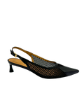 Slingback Jandaia Preto - Cavage