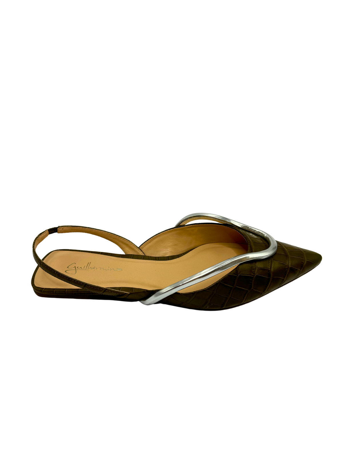 Slingback Verde Militar - Guilhermina