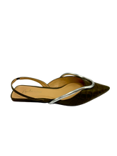 Slingback Verde Militar - Guilhermina