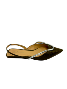 Slingback Verde Militar - Guilhermina
