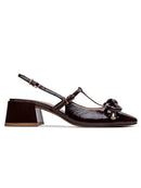 Mary Jane Olívia Couro Verniz Show Red Toast - Guilhermina