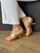 Tamanco Dourado - Claudia Albuquerque Shoes