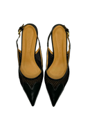 Slingback Jandaia Preto - Cavage