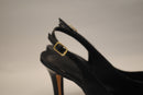 Slingback Preto Verniz - CA SHOES