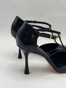 Scarpin Croco Verniz Preto - Vicenza