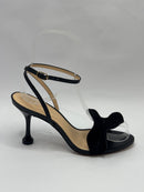 Sandália Selena Veludo Preto - Guilhermina Shoes