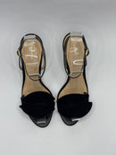 Sandália Selena Veludo Preto - Guilhermina Shoes