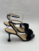 Sandália Selena Veludo Preto - Guilhermina Shoes