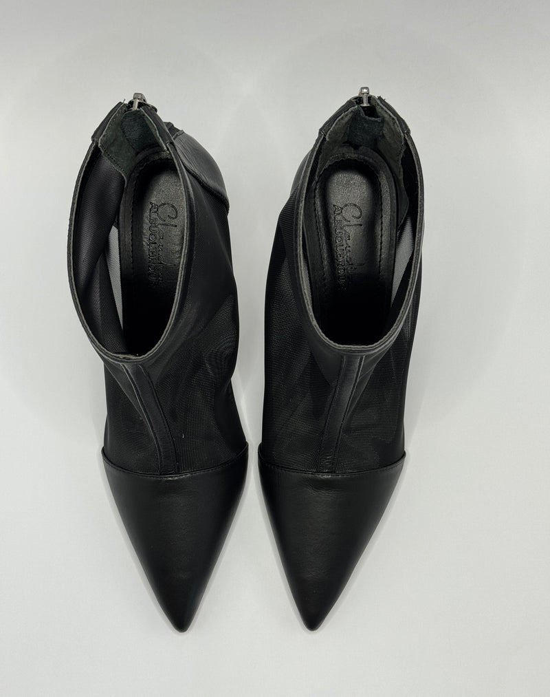 Bota Tule Preta - Claudia Albuquerque Shoes