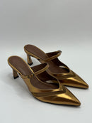 Mule Dourado - Claudia Albuquerque Shoes