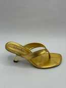 Tamanco Dourado - Claudia Albuquerque Shoes