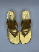 Tamanco Dourado - Claudia Albuquerque Shoes