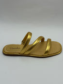 Rasteira Dourada - Claudia Albuquerque Shoes