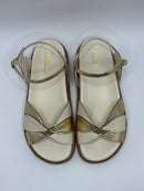 Papete Off White com Dourado - Claudia Albuquerque Shoes