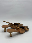 Sling Back Laço Dourado - Claudia Albuquerque Shoes