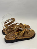 Papete Pelica Dourada - Claudia Albuquerque Shoes