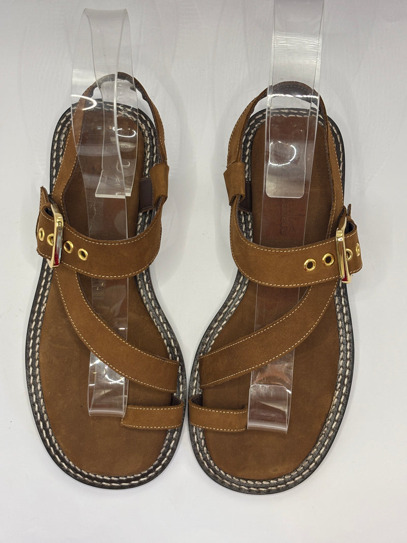 Papete Nobuck Caramelo - Claudia Albuquerque Shoes