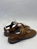 Papete Nobuck Caramelo - Claudia Albuquerque Shoes