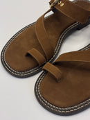 Papete Nobuck Caramelo - Claudia Albuquerque Shoes