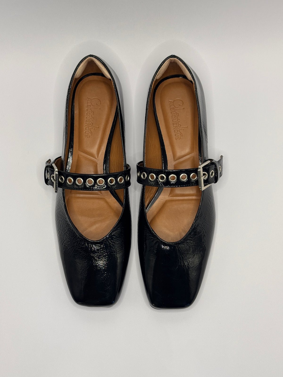 Sapatilha Verniz Preta - Claudia Albuquerque Shoes