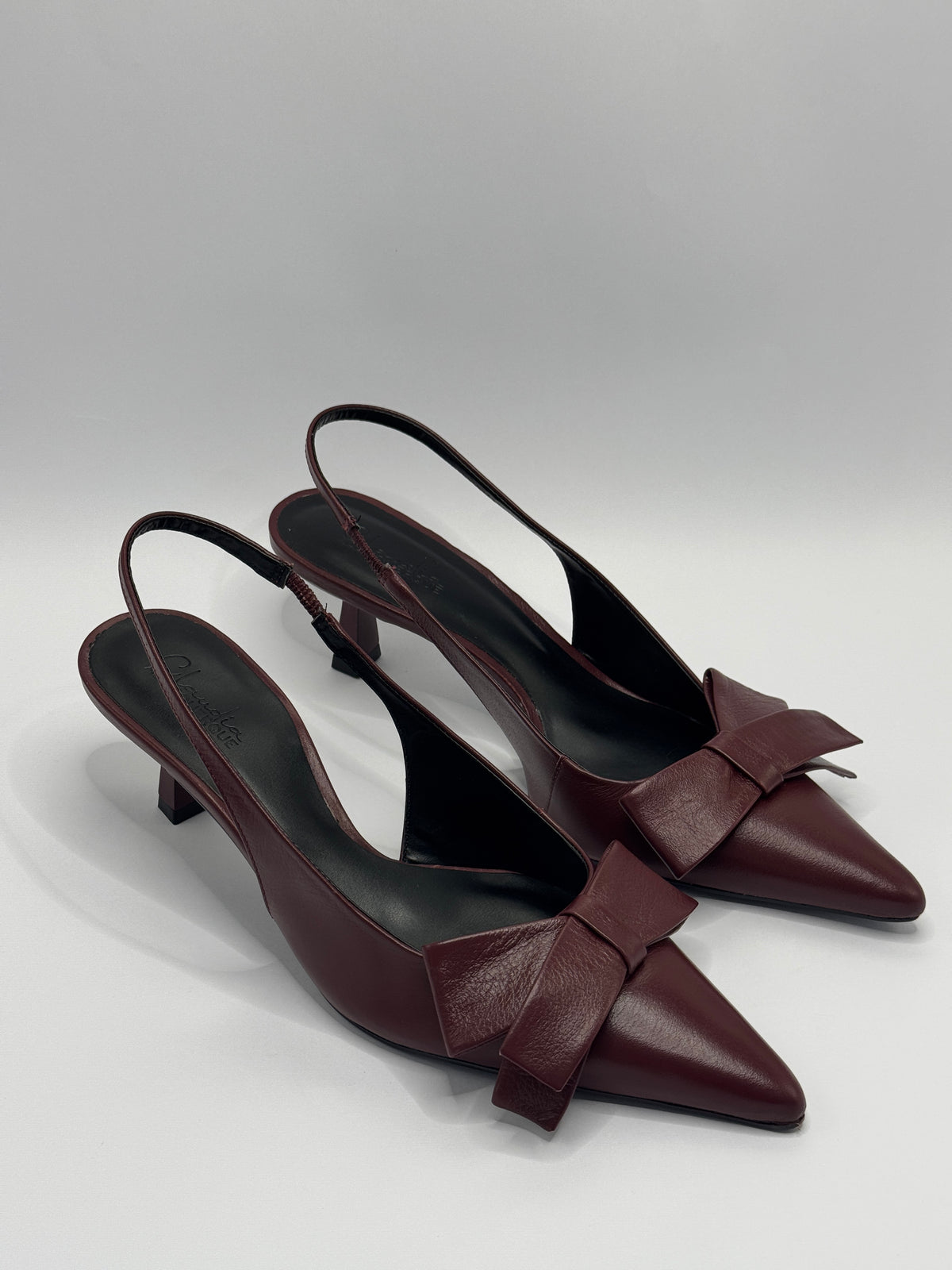 Scarpin Laço Merlot - Claudia Albuquerque Shoes