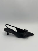 Sling Back Laço Preto - Claudia Albuquerque Shoes