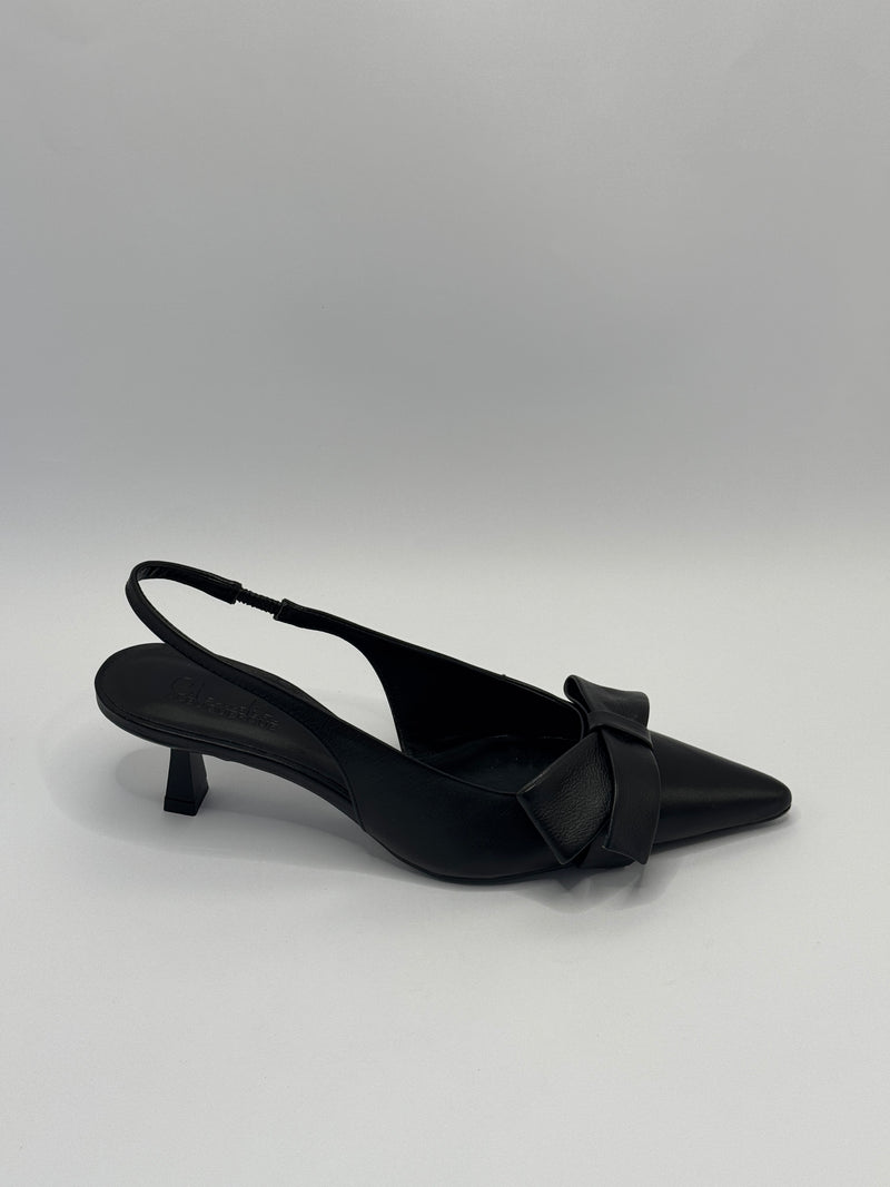 Sling Back Laço Preto - Claudia Albuquerque Shoes