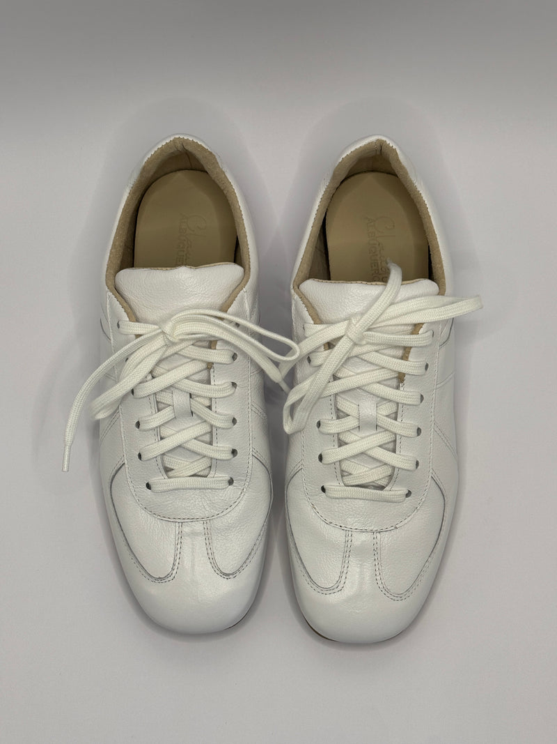 Tênis Couro Branco - Claudia Albuquerque Shoes