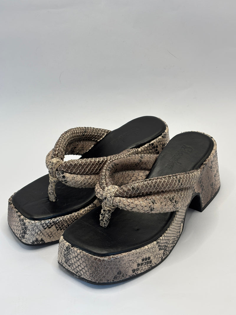 Tamanco Plataforma Píton - Claudia Albuquerque Shoes