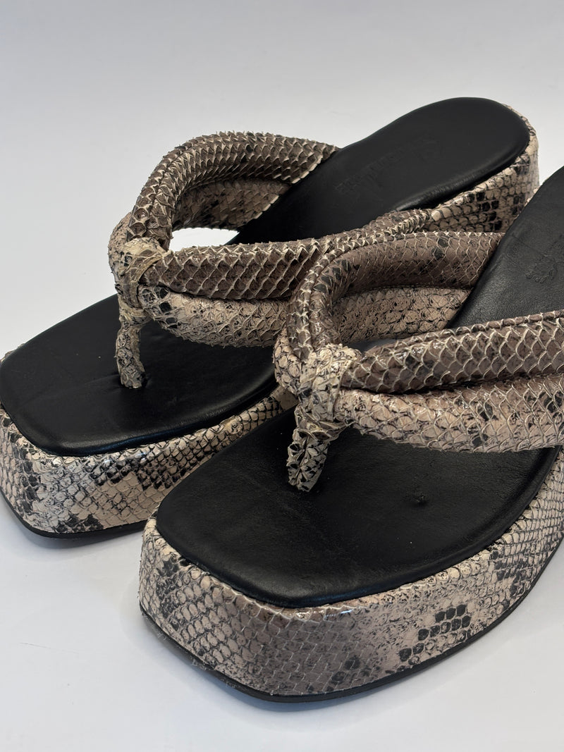 Tamanco Plataforma Píton - Claudia Albuquerque Shoes