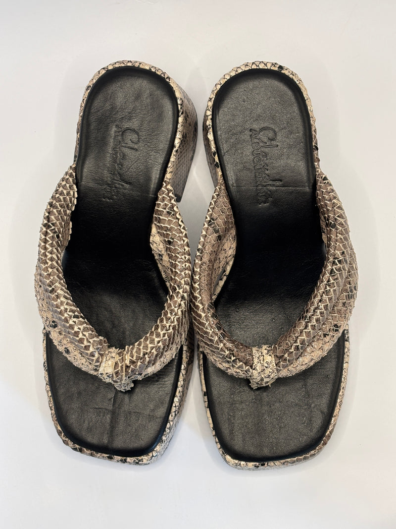 Tamanco Plataforma Píton - Claudia Albuquerque Shoes