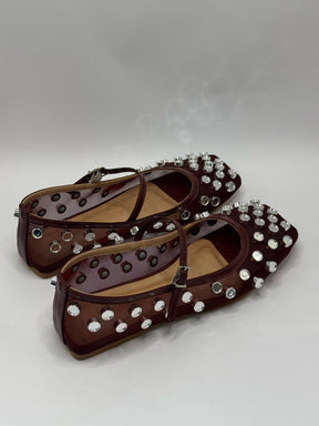 Sapatilha Manoela Merlot - Claudia Albuquerque Shoes