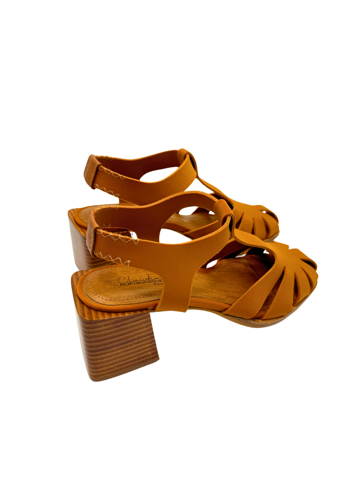 Sandália Neoprene Caramelo - Claudia Albuquerque Shoes