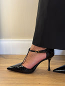 Scarpin Croco Verniz Preto - Vicenza